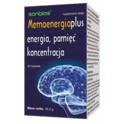 Memoenergia plus Energia, pamięć, koncentracja 30 tabletek Sanbios