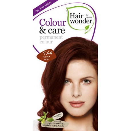 Hairwonder 5.64 - farba do włosów bez amoniaku henna red