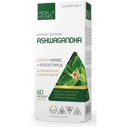 Ashwagandha 500mg x 60 kapsułek Medica Herbs