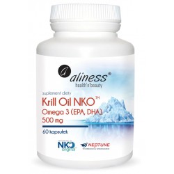 Krill Oil NKO Omega 3 z Astaksantyną x 60 kapsułek  Aliness