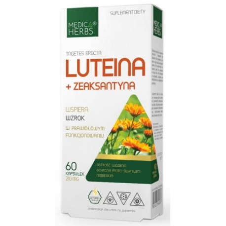 Luteina+ zeaksantyna x 60 kapsułek Medica Herbs