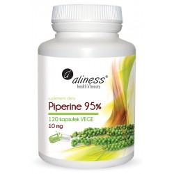 Piperine 95% 10mg 120 kapsułek Aliness