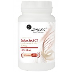 SelenSelect® L-selenometionina 200µg x 100 tabletek Aliness