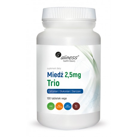 Miedź trio 2,5 mg x 100 tabletek Aliness