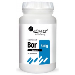 Bor 3 mg (kwas borowy) x100 tabletek Aliness