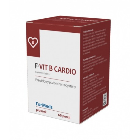 F-VIT B CARDIO Witaminy B6 i B12 +kwas foliowy  60 porcji FORMEDS