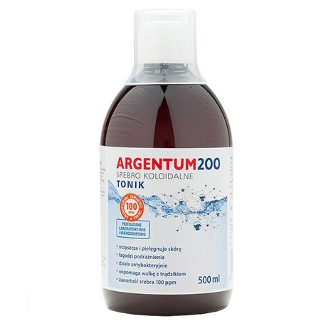 Srebro koloidalne Argentum 200 (100 ppm) 500ml