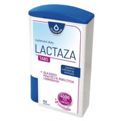 Lactaza Tabs - enzym laktaza 100 tabletek Oleofarm