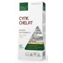 Cynk chelat x 60 kapsułek Medica Herbs