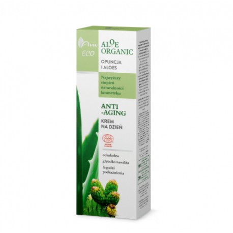 AVA krem do twarzy Aloes organic opuncja i aloes anti-aging 50ml