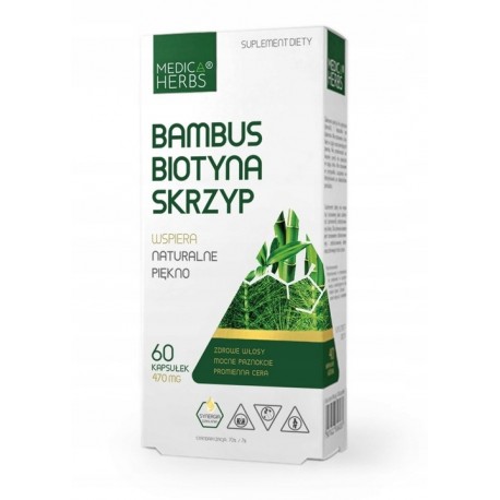 Bambus biotyna skrzyp x 60 kapsułek Medica Herbs