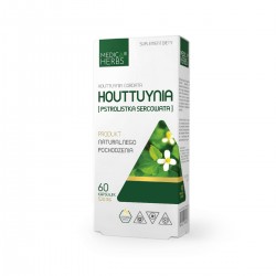 Houttuynia (Pstrolistka Sercowata) x 60 kapsułek Medica Herbs