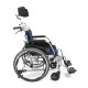 PREMIUM-TIM PLUS - Aluminiowy wózek inwalidzki z zagłówkiem