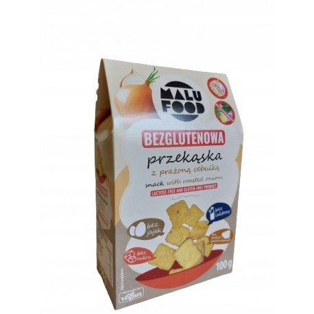 Bezglutenowa przekąska z prażoną cebulką 100g Malu food