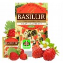 Herbata zielona Wild strawberry 25 saszetek Basilur