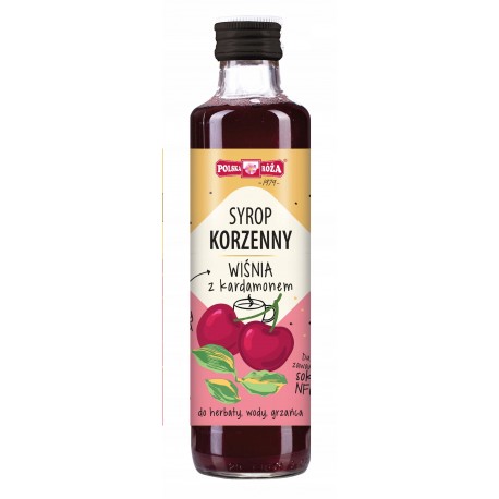 Syrop korzenny wiśnia z kardamonem 250 ml Polska Róża