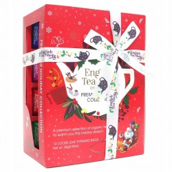 English Tea Shop organiczna herbata kolekcja świąteczna 12 piramidek red