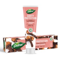 DABUR HERBAL Ziołowa Pasta do Zębów Goździkowa 100ml (bez fluoru i parabenu) Dabur