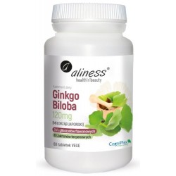 Ginkgo Biloba (miłorząb japoński) 120 mg x 60 Vege tab