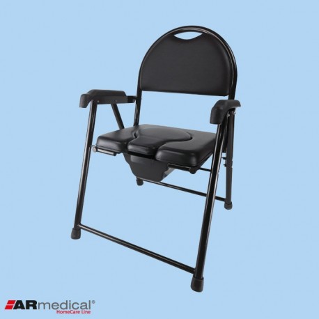 Krzesło toaletowe tapicerowane – składane ARmedical