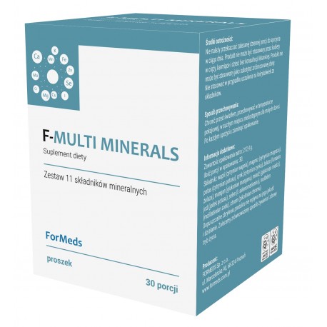 F-MULTI MINERALS kompleksowa kompozycja 11 składników mineralnych 30 porcji