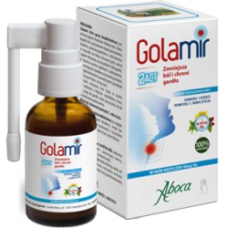 Golamir 2Act spray do gardła bezalkoholowy dla dorosłych i dzieci 30ml Aboca