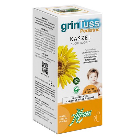 Grintuss Pediatric Syrop łagodzący kaszel 128g Aboca