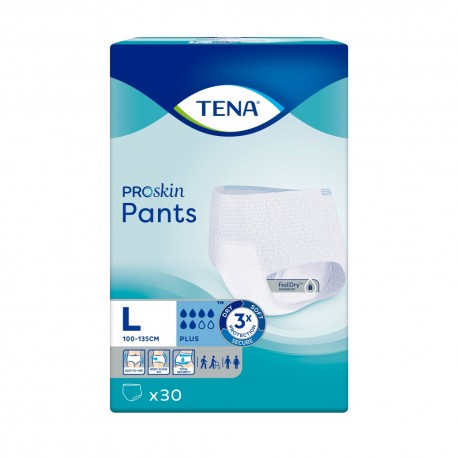 TENA Pants ProSkin Plus L majtki chłonne x 30 szt.