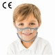 CERKAMED KIDS SHIELD mini przyłbica/maska DLE DZIECI zakrywająca usta i nos z regulacją 2 szt.