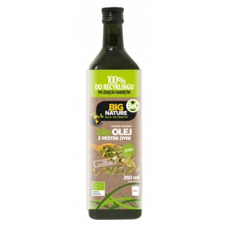 BIO OLEJ Z PESTEK DYNI TŁOCZONY NA ZIMNO BIG NATURE 250 ML