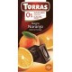 Czekolada gorzka z pomarańczą Bez cukru 75 G TORRAS