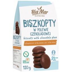 Biszkopty w polewie czekoladowej bez cukru 120g - Biamar